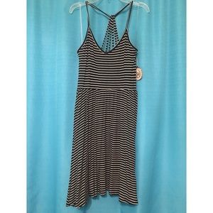 Black and White Striped Dress